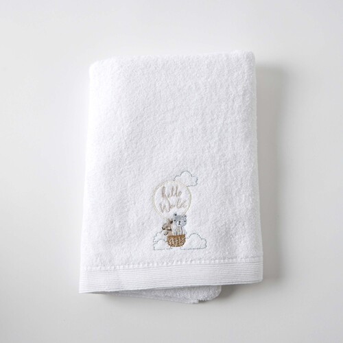 Balloon bear bath towel & washer set